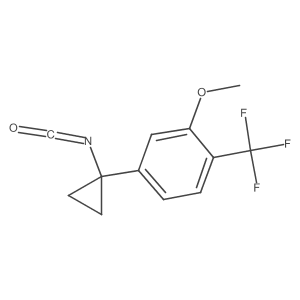 4-(1-Isocyanatocyclopropyl)-2-methoxy-1-(trifluoromethyl)benzene Structure