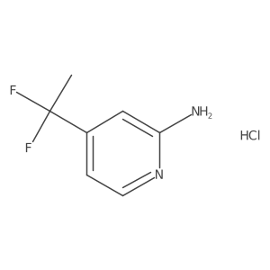 4-(1,1-Difluoroethyl)pyridin-2-amine hydrochloride Structure