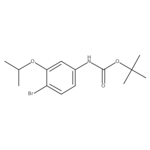 tert-butyl N-[4-bromo-3-(propan-2-yloxy)phenyl]carbamate Structure
