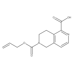 6-[(Prop-2-en-1-yloxy)carbonyl]-5,6,7,8-tetrahydro-2,6-naphthyridine-1-carboxylic acid Structure