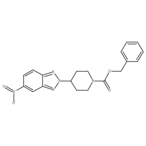benzyl 4-(5-nitro-2H-1,2,3-benzotriazol-2-yl)piperidine-1-carboxylate结构式