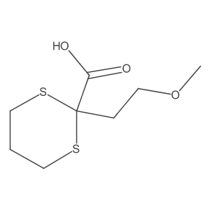2-(2-Methoxyethyl)-1,3-dithiane-2-carboxylicacid Structure