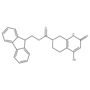 (9H-fluoren-9-yl)methyl 4-hydroxy-2-oxo-1,2,5,6,7,8-hexahydro-1,7-naphthyridine-7-carboxylate结构式