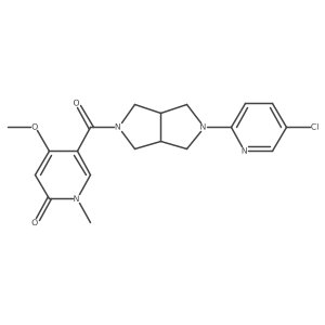 5-[5-(5-Chloropyridin-2-yl)-octahydropyrrolo[3,4-c]pyrrole-2-carbonyl]-4-methoxy-1-methyl-1,2-dihydropyridin-2-one结构式