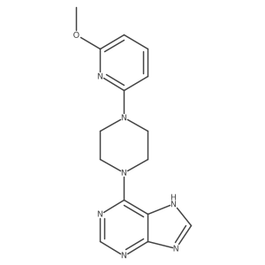 6-[4-(6-methoxypyridin-2-yl)piperazin-1-yl]-9H-purine Structure