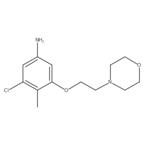 3-Chloro-4-methyl-5-[2-(4-morpholinyl)ethoxy]benzenamine结构式