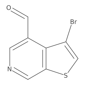 3-Bromothieno[2,3-C]pyridine-4-carbaldehyde结构式