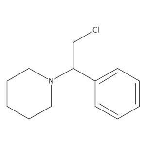 1-(2-Chloro-1-phenylethyl)piperidine结构式