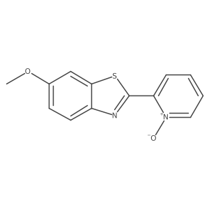 6-Methoxy-2-(1-oxidopyridin-1-ium-2-yl)-1,3-benzothiazole Structure