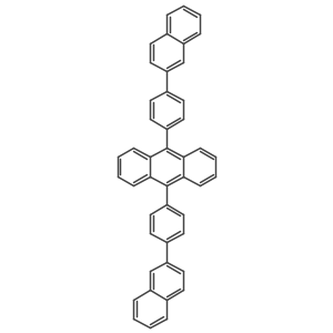 9,10-Bis(4-(naphthalen-2-yl)phenyl)anthracene Structure