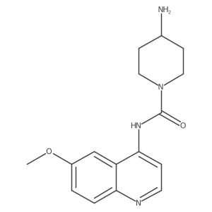 1-Piperidinecarboxamide,4-amino-n-(6-methoxy-4-quinolinyl)-结构式