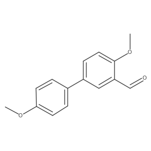 4,4'-Dimethoxy[1,1'-biphenyl]-3-carboxaldehyde Structure
