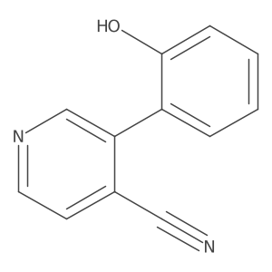 3-(2-Hydroxyphenyl)-4-pyridinecarbonitrile结构式