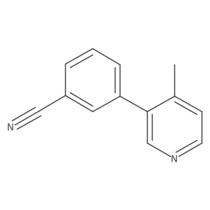 3-(4-Methyl-3-pyridinyl)benzonitrile Structure
