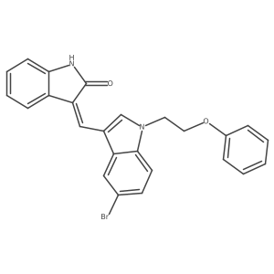 3-[[5-Bromo-1-(2-phenoxyethyl)-1H-indol-3-yl]methylene]-1,3-dihydro-2H-indol-2-one Structure
