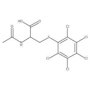 N-Acetyl-S-(pentachlorophenyl)-DL-cysteine Structure