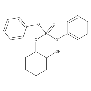 Phosphoric acid, 2-hydroxycyclohexyl diphenyl ester, trans-结构式