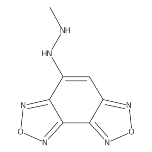 1-Methyl-2-([1,2,5]oxadiazolo[3,4-e][2,1,3]benzoxadiazol-4-yl)hydrazine结构式