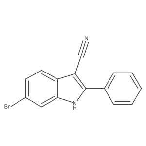 6-Bromo-2-phenyl-1H-indole-3-carbonitrile Structure
