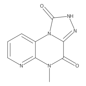 5-Methyl-pyrido(2,3-e)(1,2,4)triazolo(4,3-a)pyrazine-1,4-(2H,5H)dione Structure