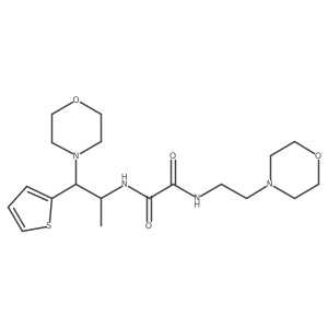N1-(1-morpholino-1-(thiophen-2-yl)propan-2-yl)-N2-(2-morpholinoethyl)oxalamide Structure