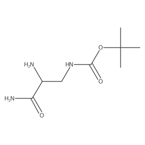 tert-butylN-[(2S)-2-amino-2-carbamoylethyl]carbamate Structure