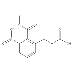 2-(2-Carboxy-ethyl)-6-nitro-benzoic acid methyl ester Structure