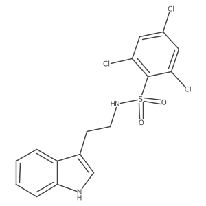 2,4,6-trichloro-N-[2-(1H-indol-3-yl)ethyl]benzenesulfonamide Structure