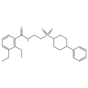 2,3-dimethoxy-N-(2-((4-phenylpiperazin-1-yl)sulfonyl)ethyl)benzamide结构式
