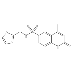 N-(furan-2-ylmethyl)-4-methyl-2-oxo-1,2-dihydroquinoline-6-sulfonamide Structure
