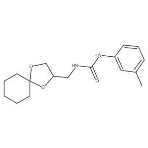 1-(1,4-Dioxaspiro[4.5]decan-2-ylmethyl)-3-(m-tolyl)urea Structure