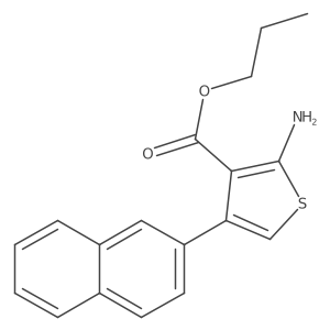 Propyl 2-amino-4-(2-naphthalenyl)-3-thiophenecarboxylate Structure