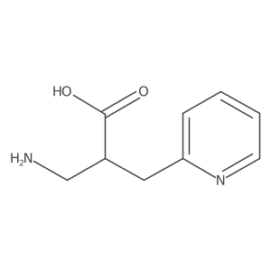 2-Aminomethyl-3-pyridin-2-YL-propionic acid结构式
