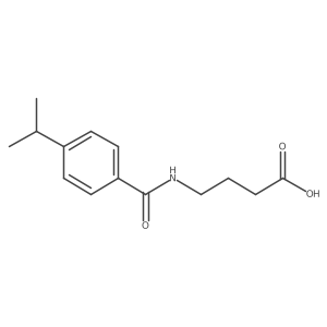 4-[(4-Isopropylbenzoyl)amino]butanoic acid结构式