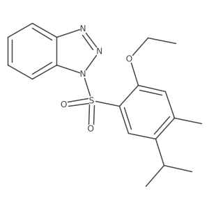 1-((2-ethoxy-5-isopropyl-4-methylphenyl)sulfonyl)-1H-benzo[d][1,2,3]triazole Structure