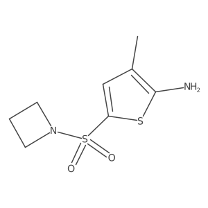 5-(1-Azetidinylsulfonyl)-3-methyl-2-thiophenamine结构式