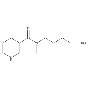 N-Butyl-N-methyl-3-piperidinecarboxamide hydrochloride结构式