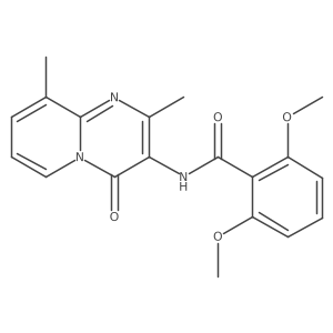 N-(2,9-dimethyl-4-oxo-4H-pyrido[1,2-a]pyrimidin-3-yl)-2,6-dimethoxybenzamide结构式