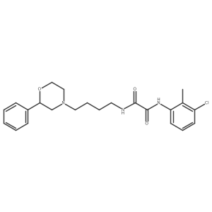 N1-(3-chloro-2-methylphenyl)-N2-(4-(2-phenylmorpholino)butyl)oxalamide结构式