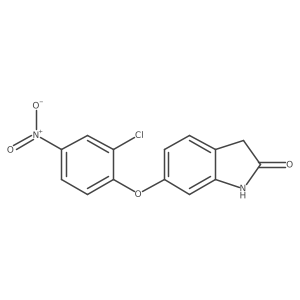 6-(2-Chloro-4-nitrophenoxy)-1,3-dihydroindol-2-one Structure