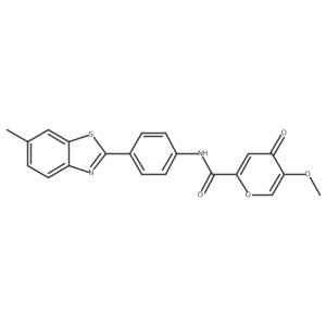 5-methoxy-N-(4-(6-methylbenzo[d]thiazol-2-yl)phenyl)-4-oxo-4H-pyran-2-carboxamide Structure