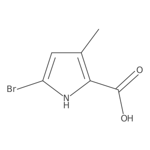 5-bromo-3-methyl-1H-pyrrole-2-carboxylic acid Structure