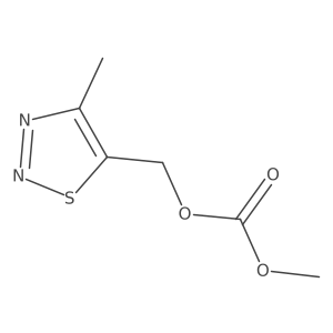 Carbonic acid methyl ester 4-methyl-[1,2,3]thiadiazol-5-ylmethyl ester Structure
