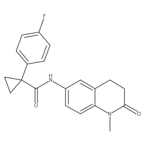 1-(4-fluorophenyl)-N-(1-methyl-2-oxo-1,2,3,4-tetrahydroquinolin-6-yl)cyclopropanecarboxamide Structure