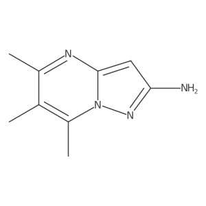 5,6,7-Trimethylpyrazolo[1,5-a]pyrimidin-2-amine Structure