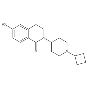 2-(1-cyclobutylpiperidin-4-yl)-6-hydroxy-3,4-dihydroisoquinolin-1(2H)-one结构式