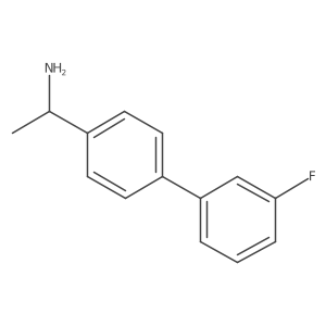 1-(3'-Fluoro-[1,1'-biphenyl]-4-yl)ethanamine结构式