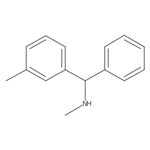 N-Methyl-1-phenyl-1-(m-tolyl)methanamine Structure