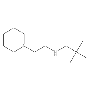 2,2-Dimethyl-N-(2-(piperidin-1-yl)ethyl)propan-1-amine结构式