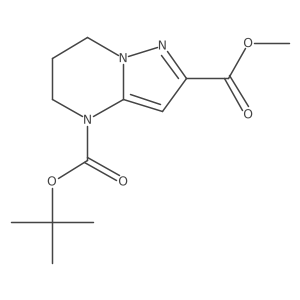 4-tert-Butyl 2-methyl 6,7-dihydropyrazolo[1,5-a]pyrimidine-2,4(5H)-dicarboxylate Structure